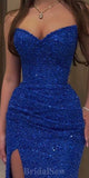 Mermaid Royal Blue Popular Sparkly Sequin Elegant Party Modest Women Evening Long Prom Dresses PD1494