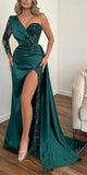 One Shoulder Unique Popular Party Modest Women Evening Formal Long Prom Dresses PD1481