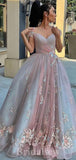 A-line Off the Shoulder Unique Design Charming Glitter Modest New Party Long Women Evening Prom Dresses PD896