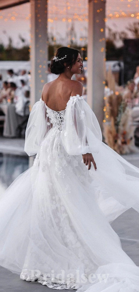 Lace Mermaid Strapless Princess Garden Beach Vintage Long Wedding Dres –  bridalsew